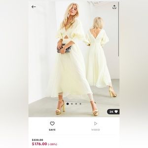 Yellow ASOS Edition Dress